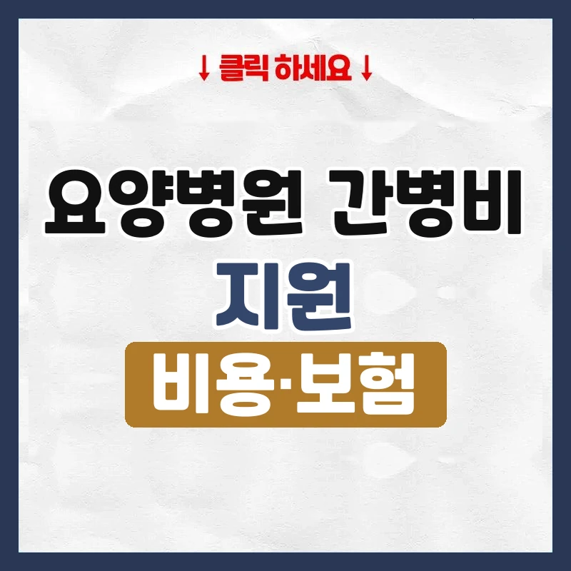 요양병원 간병비 지원